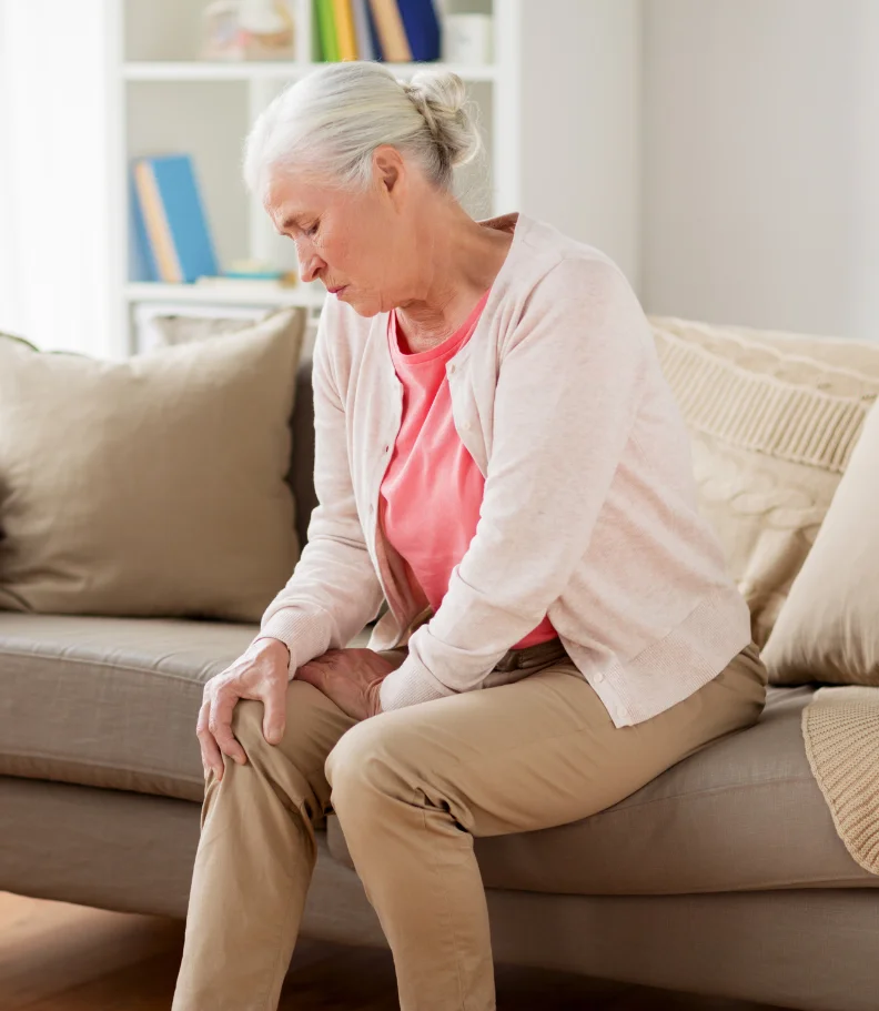 woman with leg pain in Wesley Chapel FL